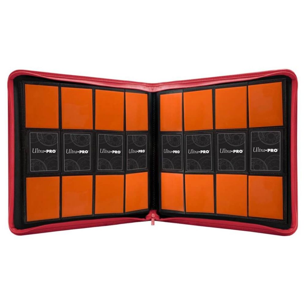 ULTRA PRO Binder - 12 Pocket Zippered PRO Binder- Red