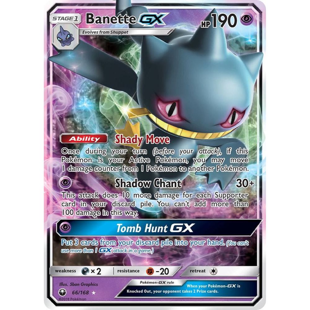 Banette GX 66/168 Ultra Rare NM