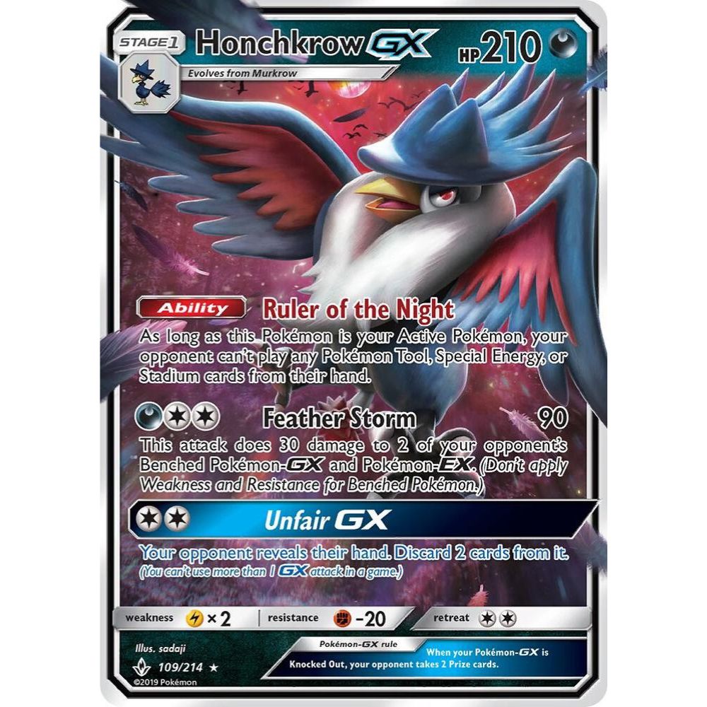 Honchkrow GX 109/214 Ultra Rare NM
