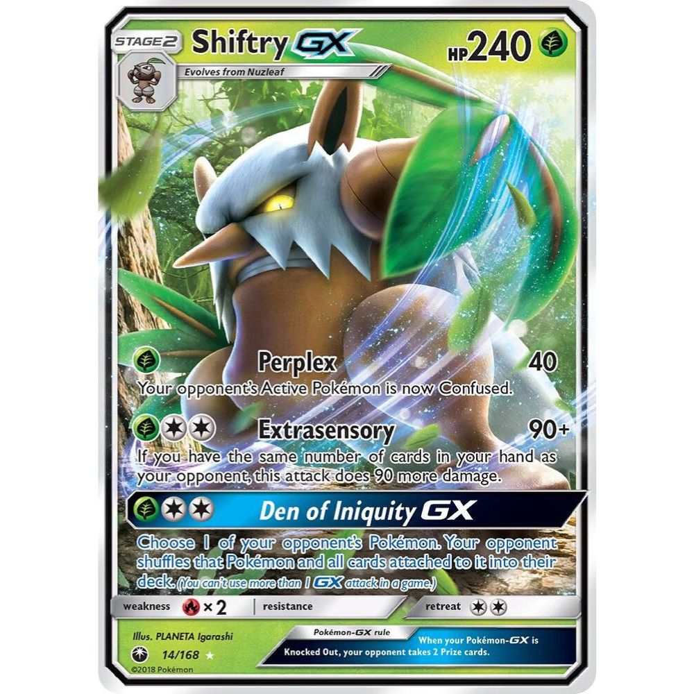 Shiftry GX 14/168 Ultra Rare NM