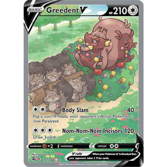 Greedent V 257/264 Alternate Art Fusion Strike NM