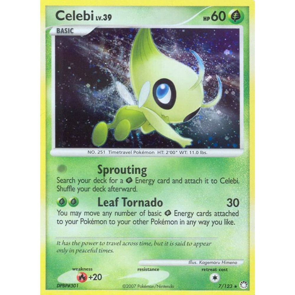 Celebi Holo 7/123 Mysterious Treasures LP
