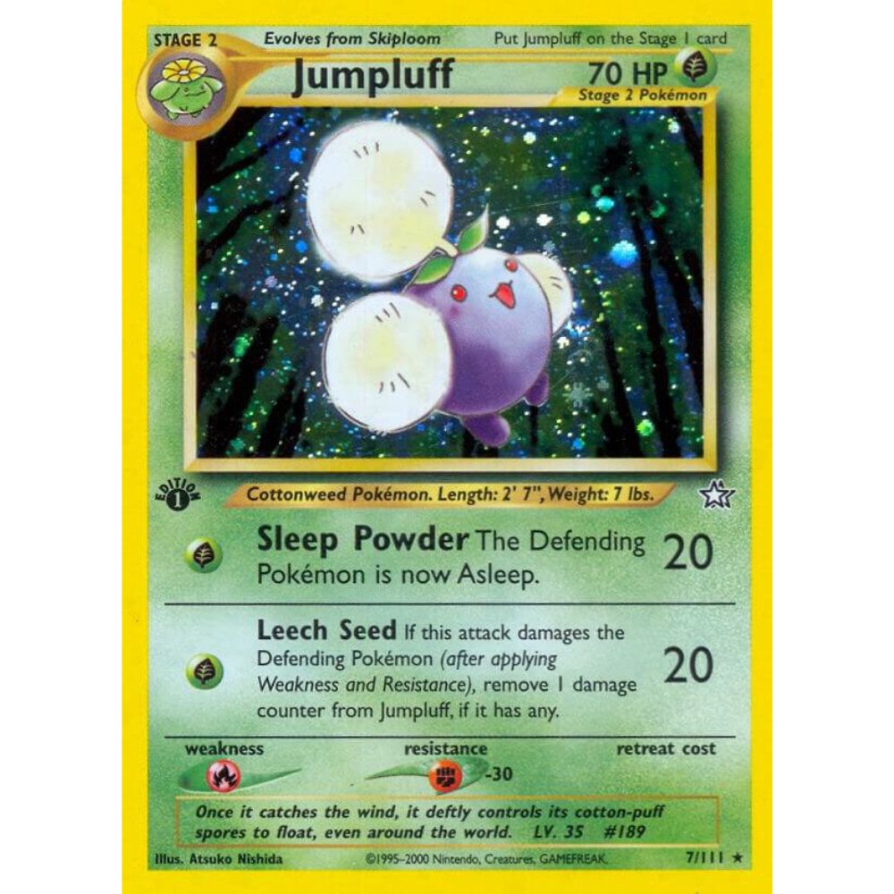 Jumpluff 7/111 1st Edition Holo Neo Genesis NM
