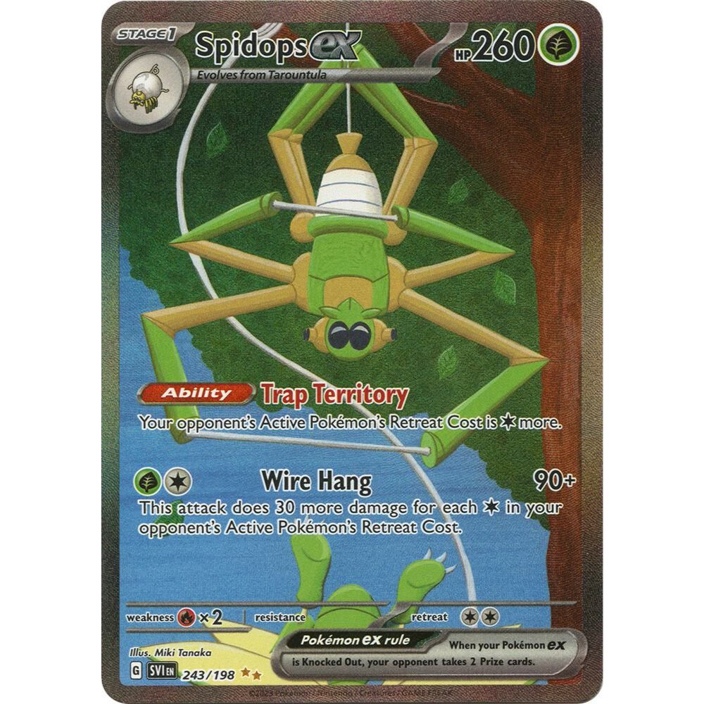 Spidops ex 243/198 SIR Scarlet & Violet Base NM