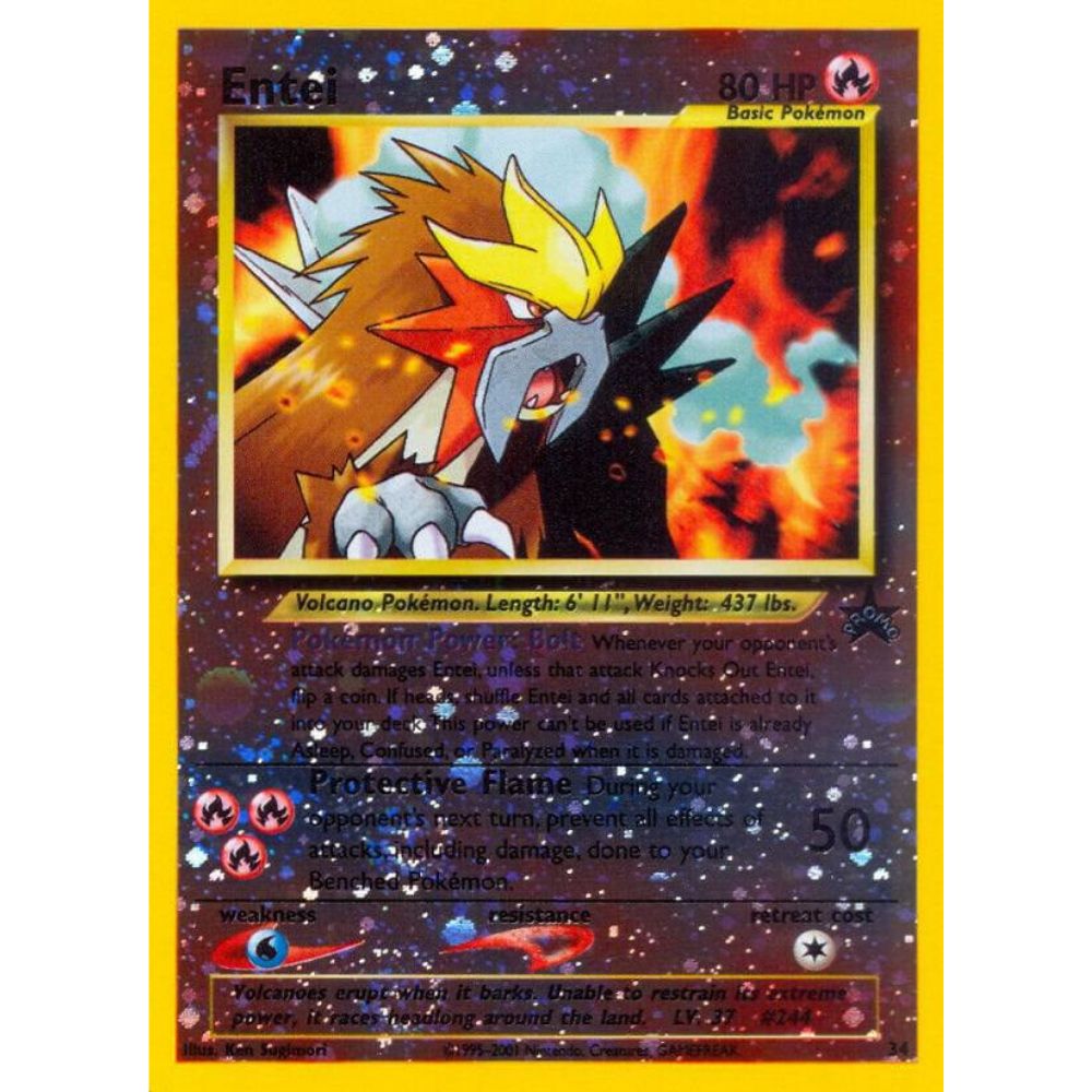 Entei #34 Blackstar Promo NM