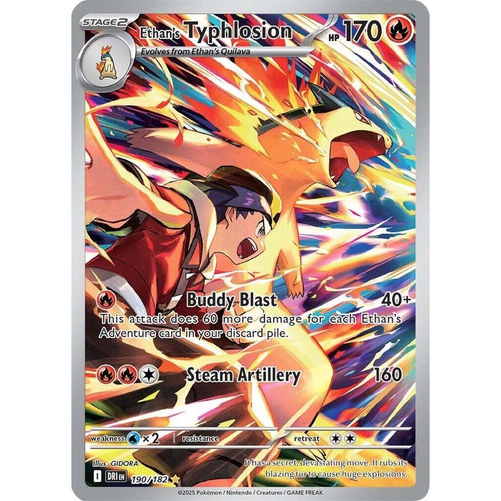 Ethan's Typhlosion 190/182 IR Destined Rivals NM