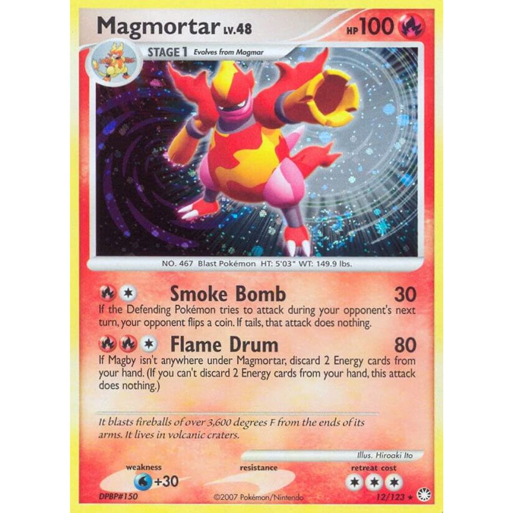 Magmortar 12/123 Holo Mysterious Treasures LP