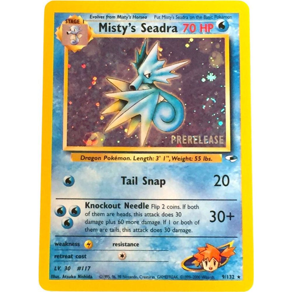 Misty's Seadra 9/132 Holo Gym Heroes NM