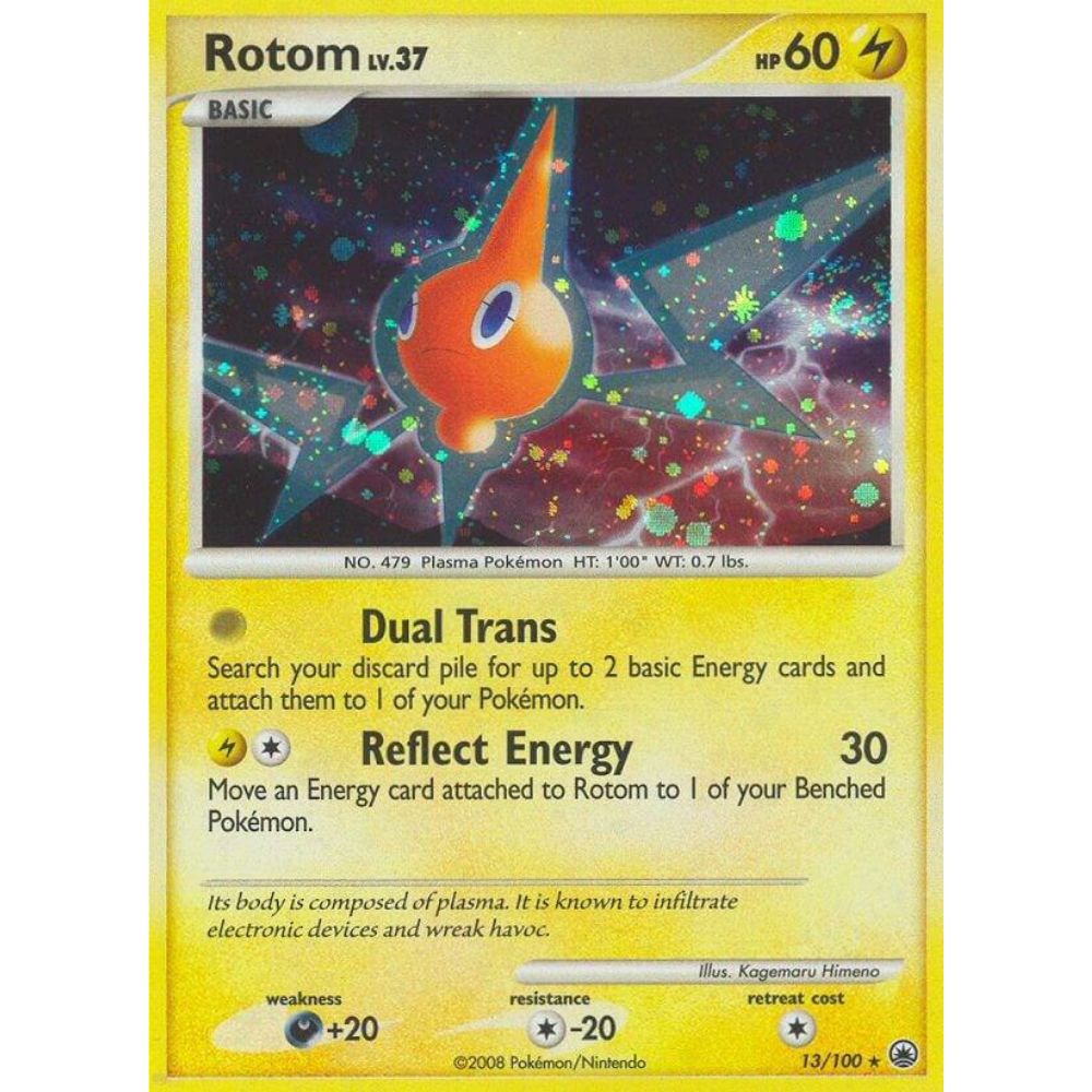 Rotom 13/100 Holo Majestic Dawn NM