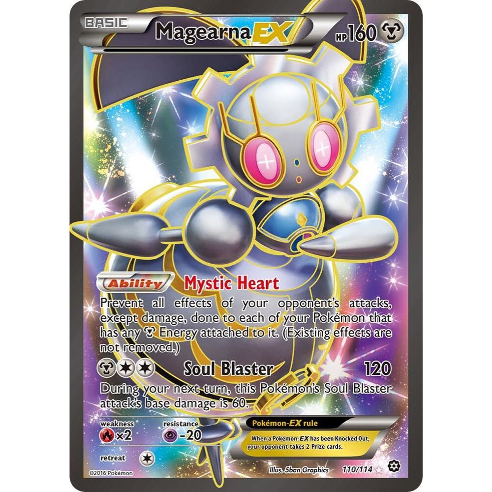 Magearna EX 110/114 Full Art XY Steam Siege NM