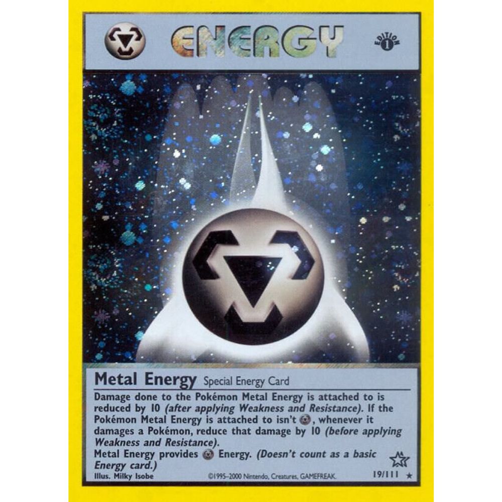 Metal Energy 19/111 1st Edition Holo Neo Genesis NM