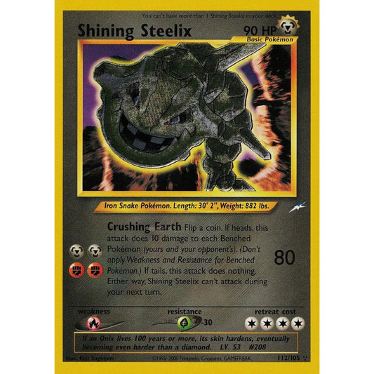 Shining Steelix 112/015 Holo Neo Destiny Exc