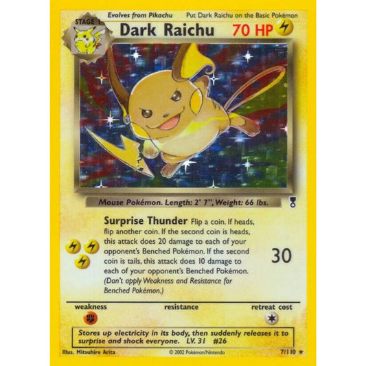 Dark Raichu 7/110 Holo Legendary Collection LP