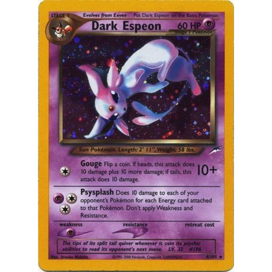 Dark Espeon 4/105 Holo Neo Destiny LP