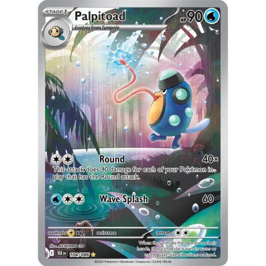 Palpitoad 104/086 IR Black Bolt NM