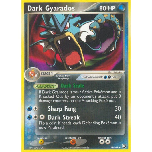 Dark Gyarados 36/109 Uncommon Team Rocket Returns LP