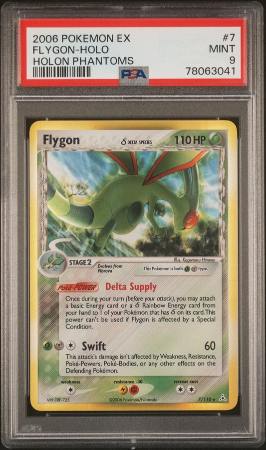 Flygon Holon Phantoms 2006 Holo 7/110 PSA MINT 9 LOW POP