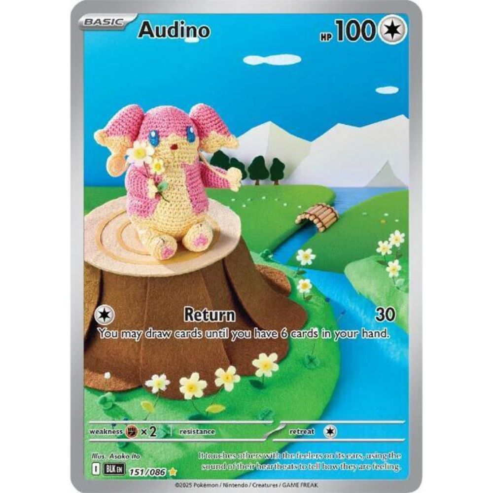 Audino 151/086 IR Black Bolt NM