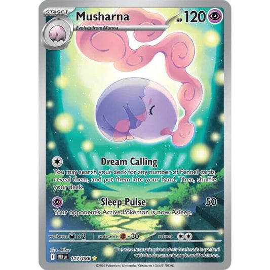 Musharna 117/086 IR Black Bolt NM