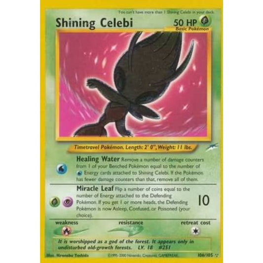 Shining Celebi 106/105 Neo Destiny LP