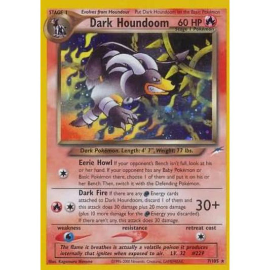 Dark Houndoom 7/105 Holo Neo Destiny MP