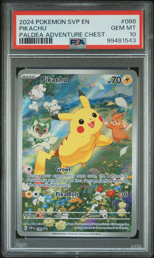 Pikachu SVP 088 IR PSA 10
