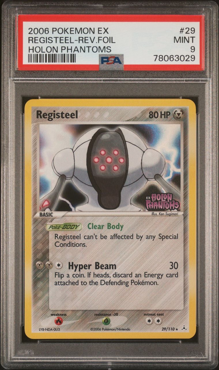 Pokemon Card PSA 9 Gem Mint Registeel Holon Phantoms 2006 Reverse Holo 29/113