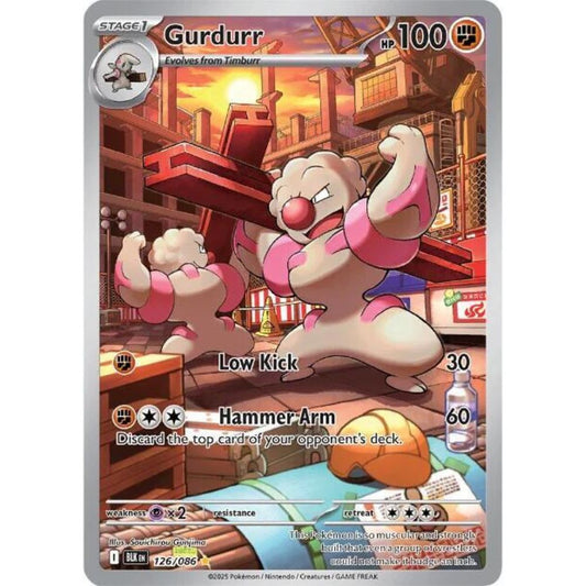 Gurdurr 126/086 IR Black Bolt NM