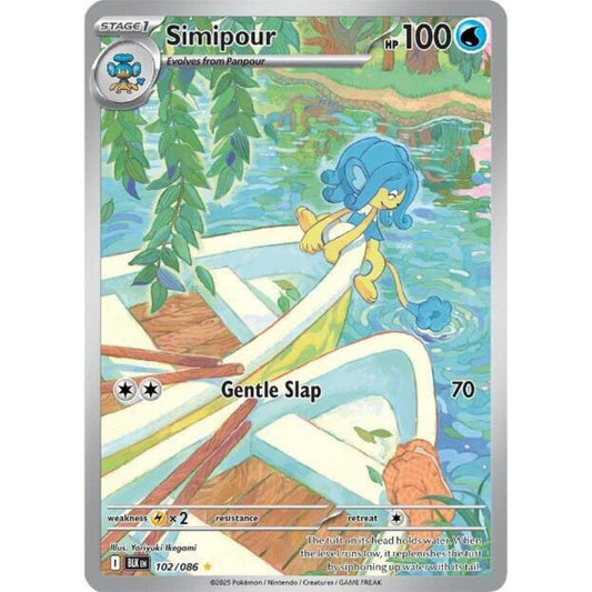 Simipour 102/086 IR Black Bolt NM