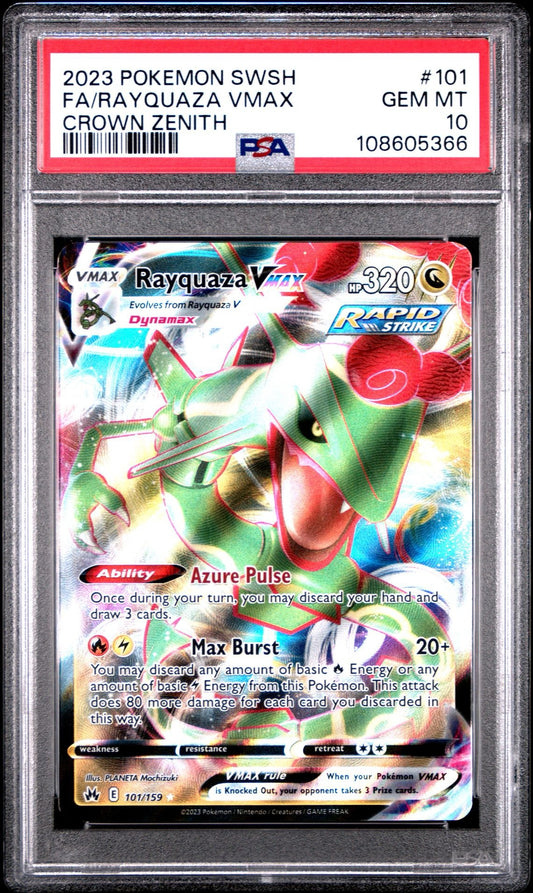 Rayquaza VMAX 101/159 Ultra Rare PSA 10