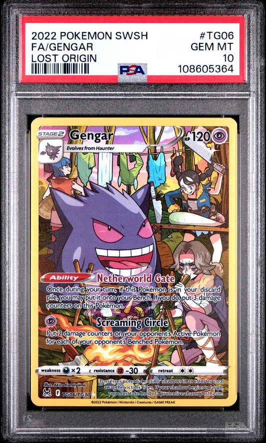 Gengar TG06/TG30 Lost Origin PSA 10
