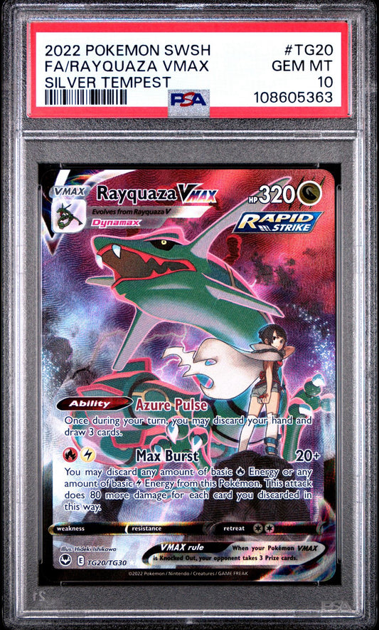 Rayquaza VMAX TG20/TG30 Silver Tempest PSA 10