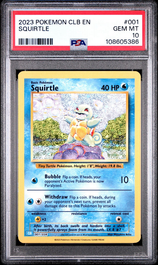 Squirtle CLB 001/034 Classic Collection PSA 10