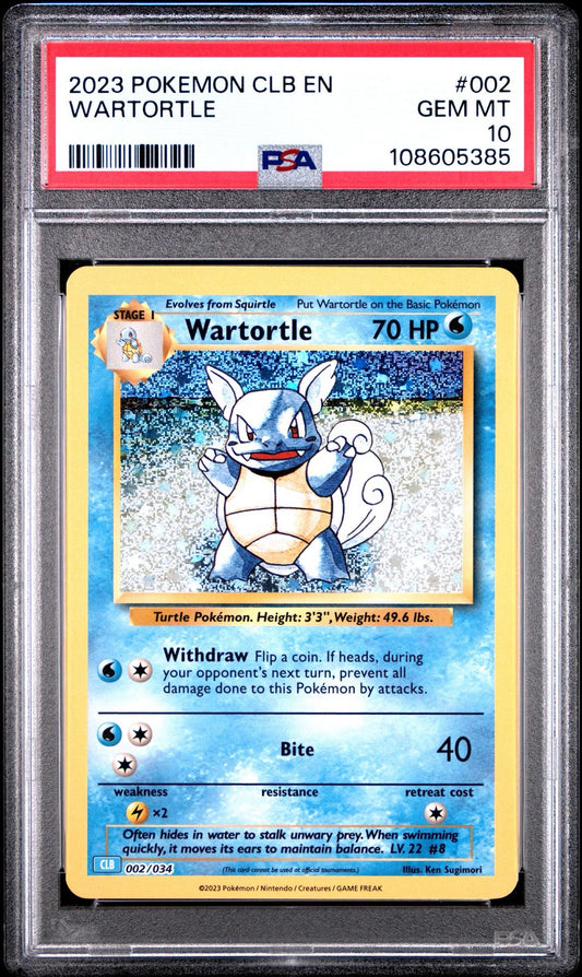 Wartortle CLB 002/034 Classic Collection PSA 10