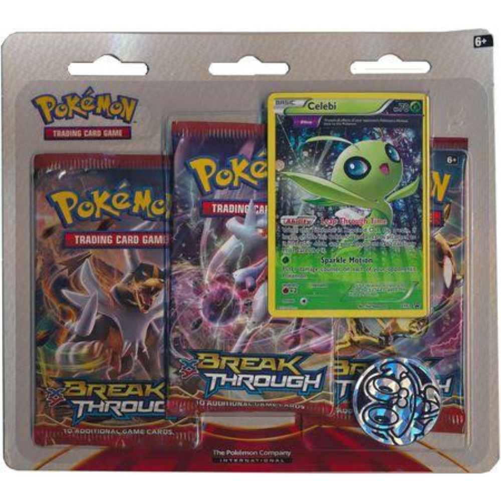 XY Break Through 3 Pack Blister with Celebi XY93 Promo