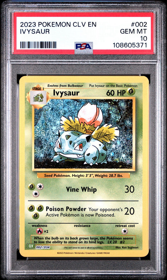 Ivysaur CLV 002/034 Classic Collection PSA 10