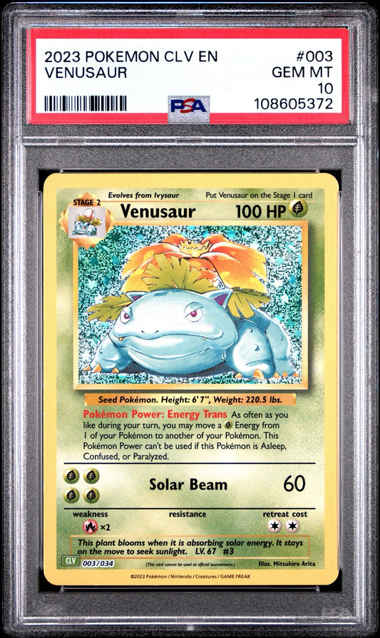 Venusaur CLV 003/034 Classic Collection PSA 10