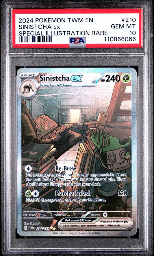 Sinistcha ex 210/167 SIR Twilight Masquerade PSA 10