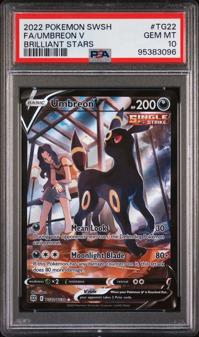 Umbreon V TG22/TG30 Brilliant Stars Trainer Gallery PSA 10