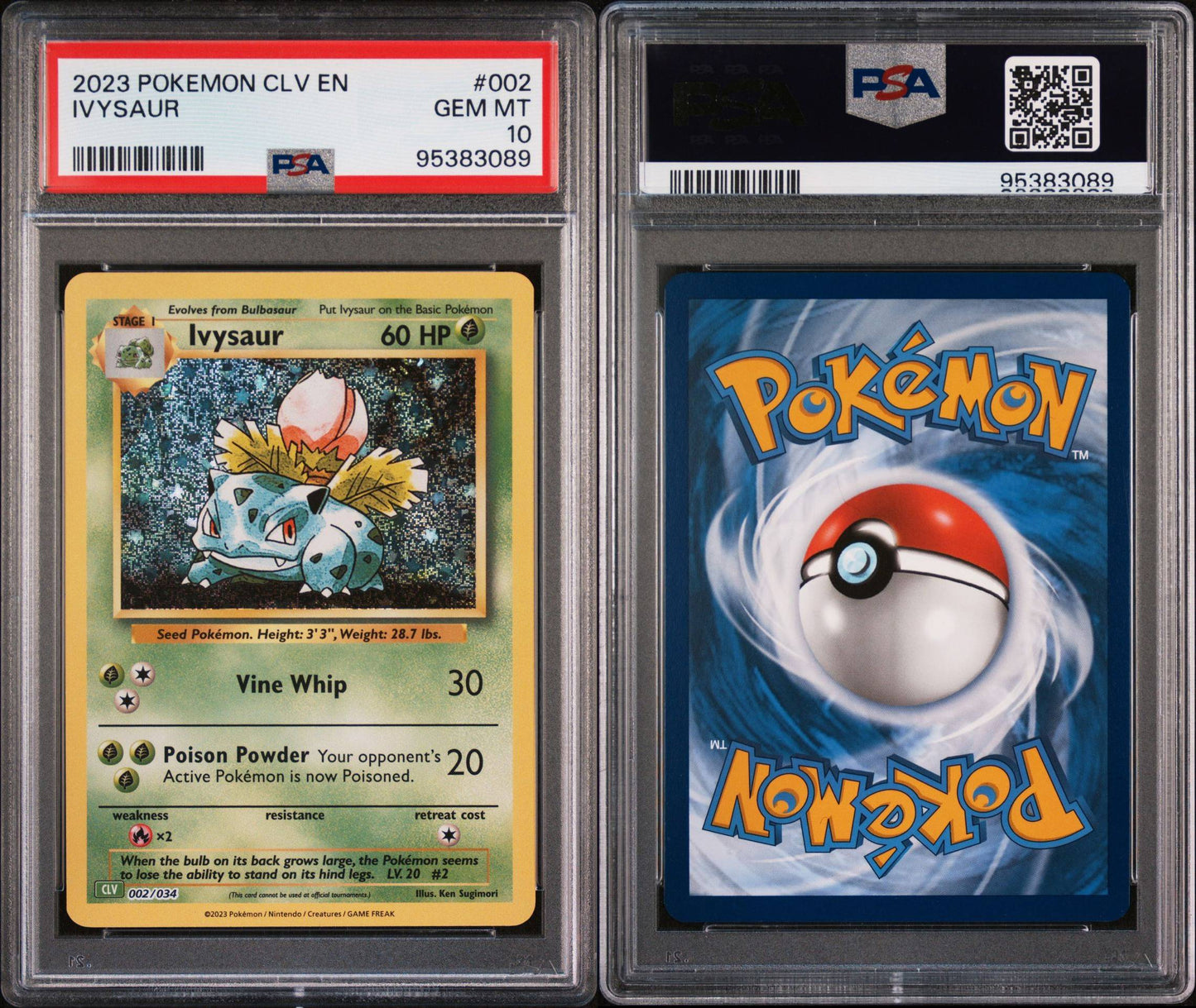 Ivysaur 002/034 CLV Classic Collection PSA 10