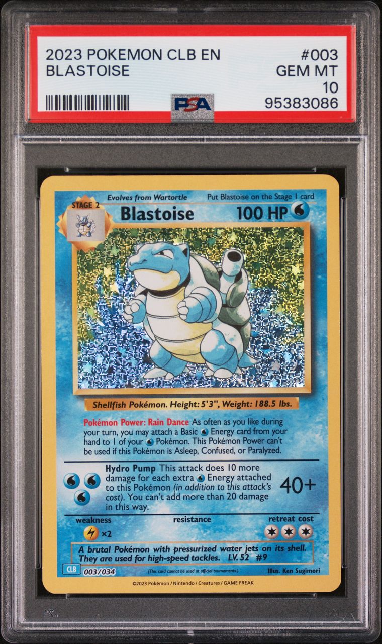 Blastoise 003/034 CLB Classic Collection PSA 10