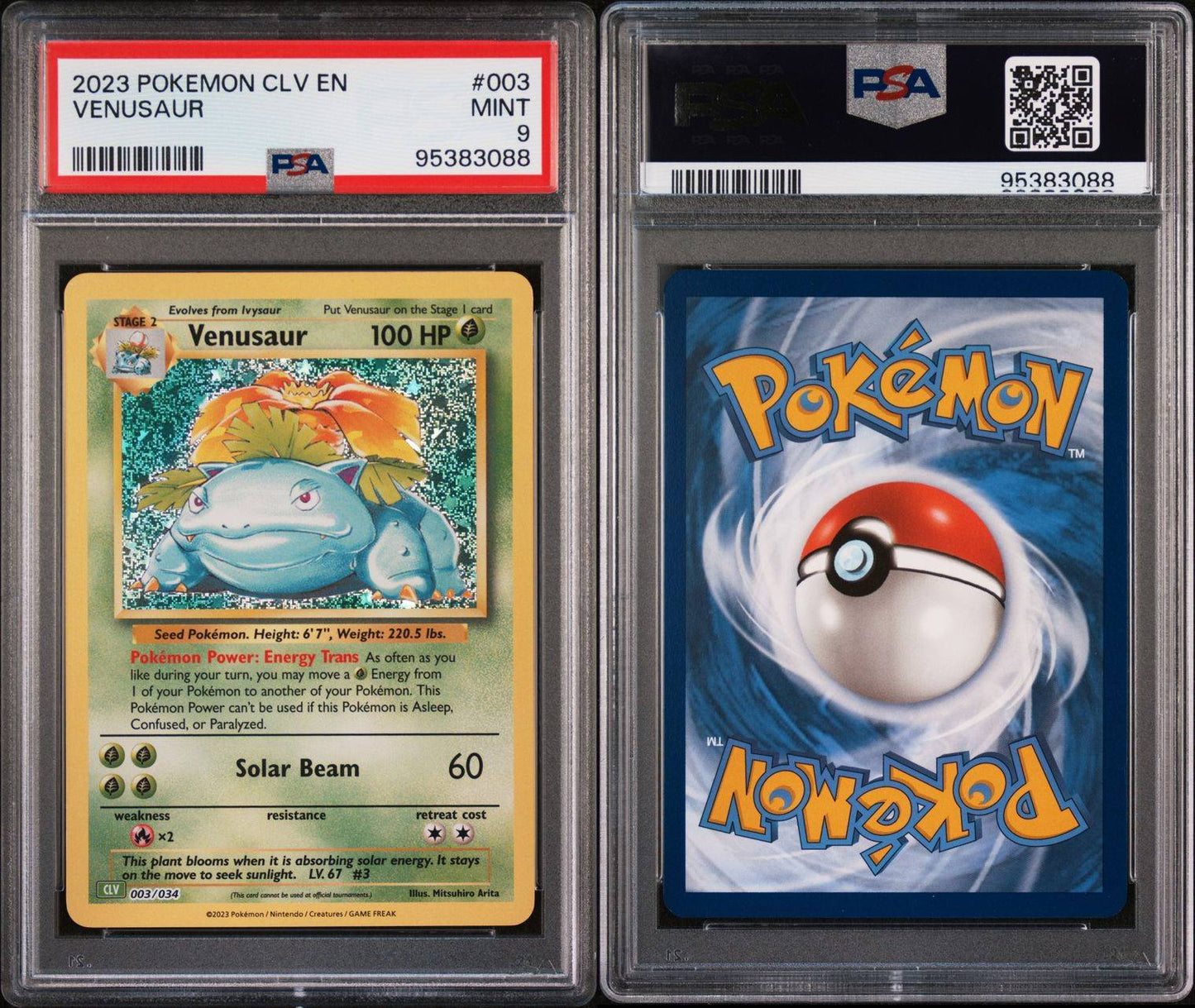 Venusaur 003/034 CLC Classic Collection PSA 9