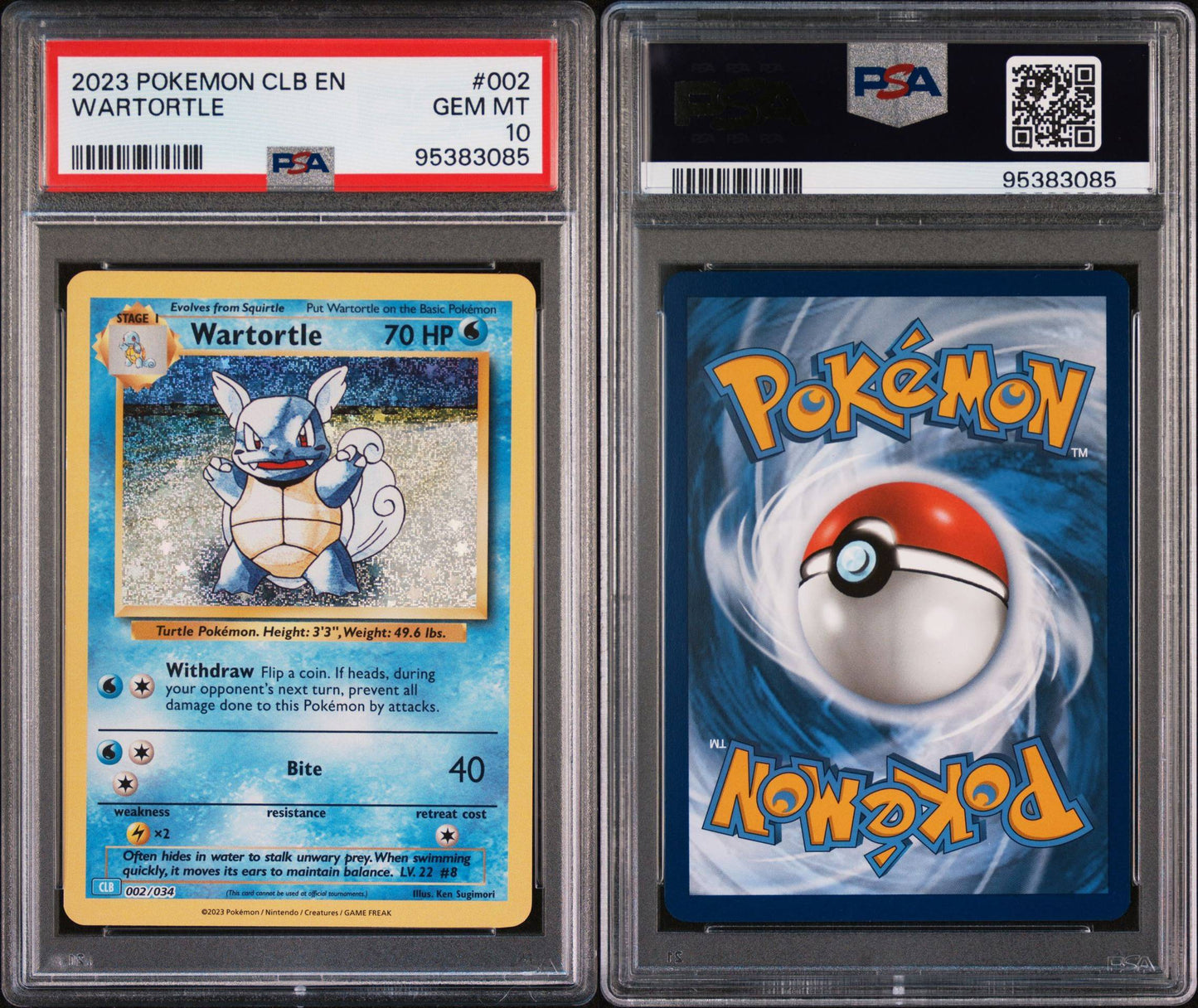 Wartortle 002/034 CLB Classic Collection PSA 10