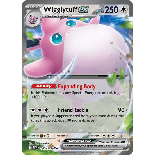 Wigglytuff ex 040/165 151 NM