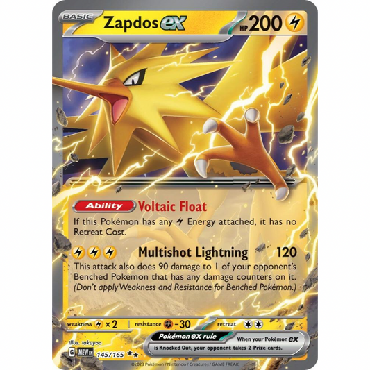 Zapdos ex 145/165 151 NM