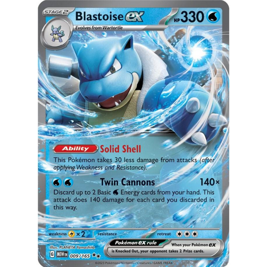 Blastoise ex 009/165 151 NM
