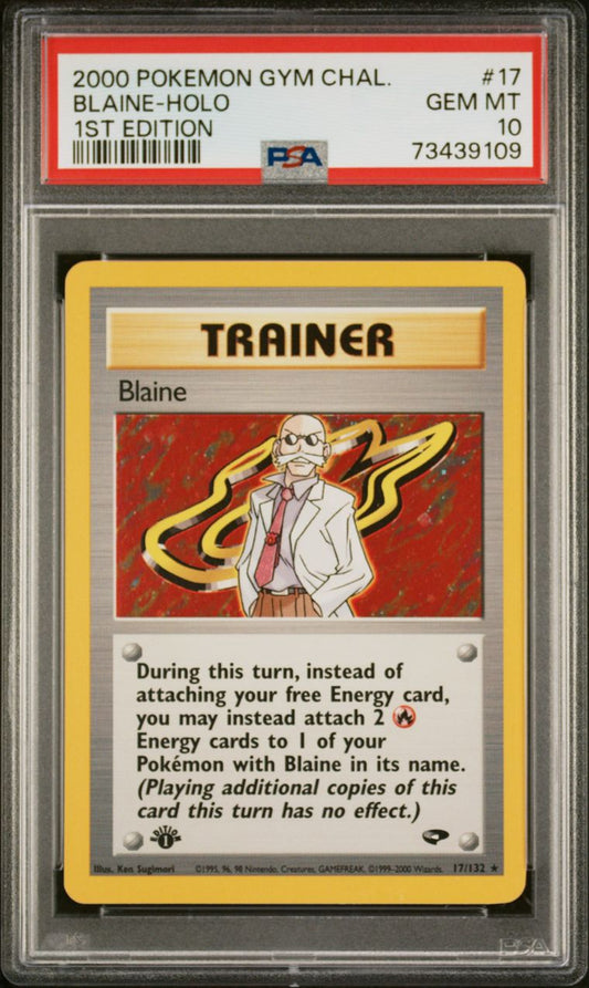Blaine Holo 1st Edition Gym Challenge PSA 10
