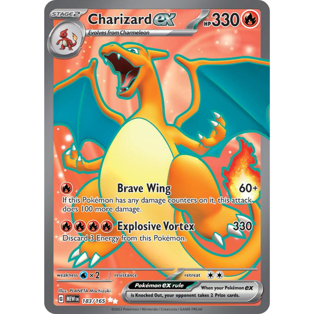 Charizard ex 183/165 Full Art NM