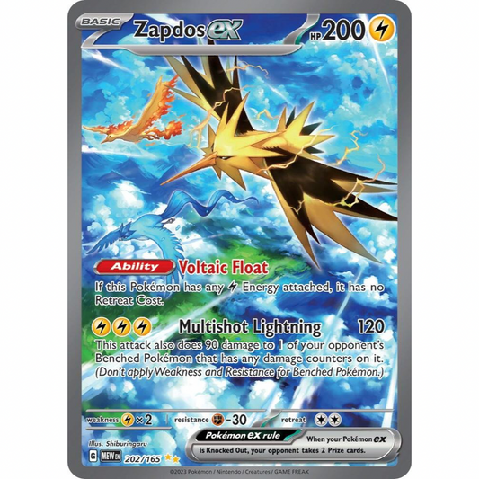 Zapdos ex 202/165 SIR NM