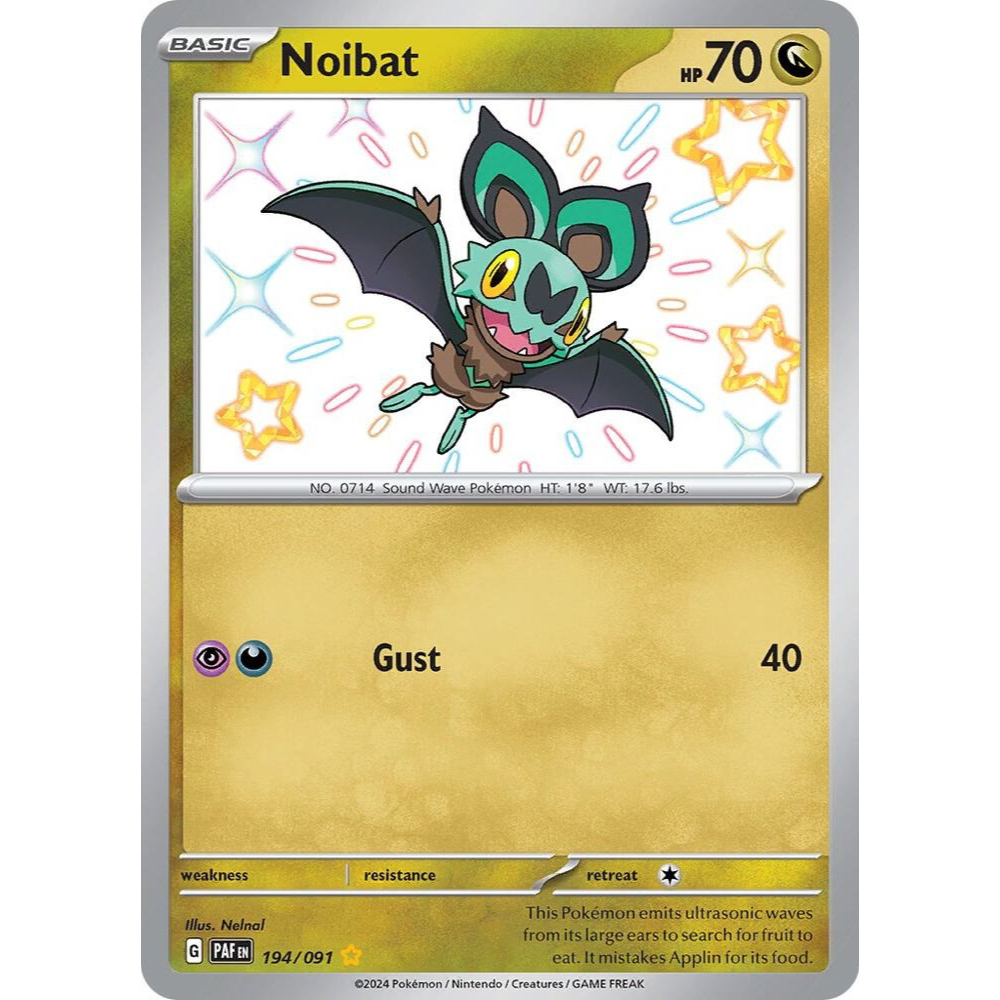 Noibat 194/091 Shiny Rare NM